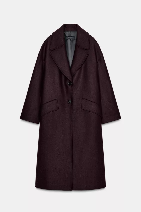 OVERSIZED LONG COAT | Zara Canada