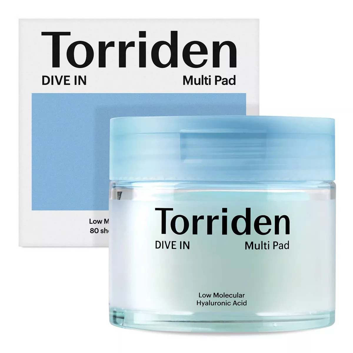 Torriden DIVE IN Low Molecule Hyaluronic Acid Multi Pad Korean Skincare for Gentle Exfoliation an... | Target