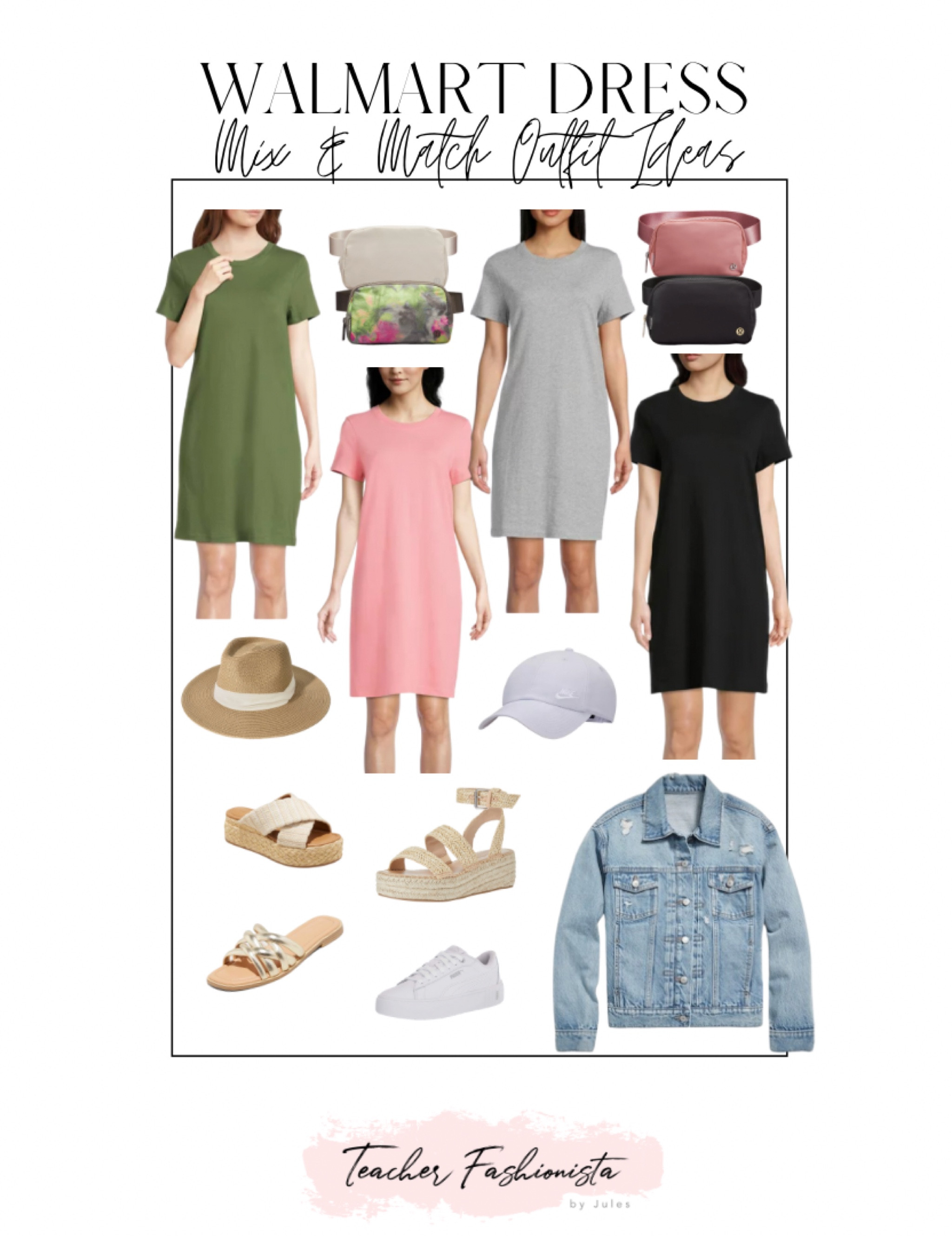 The perfect $11.98 Walmart dress— easy to throw on and go with your favorite bag, sandal, and jacket or hat (if needed.) 

• I got the olive color in my normal size S. It is nice and roomy and fits so comfortably!

• Walmart dress • Walmart finds • Walmart • tshirt dress • shirt dress • summer dresses • spring dresses • vacation outfit • teacher dress •

#LTKstyletip #LTKFind #LTKunder50