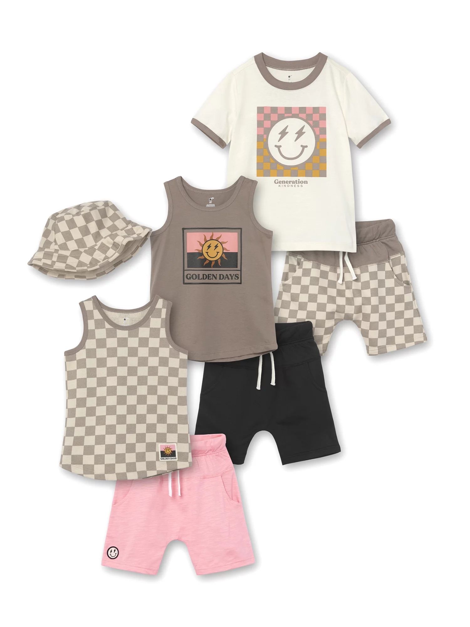 Little Star Organic Toddler Boy 7Pc Outfit Set, 12M-5T | Walmart (US)