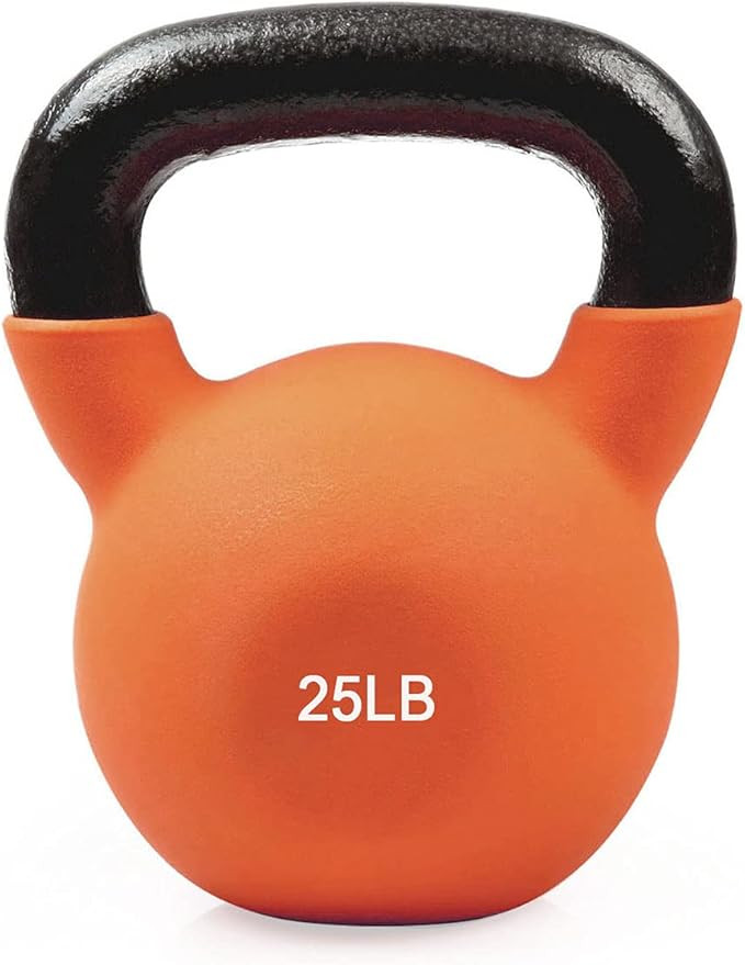 RitFit Neoprene Coated Solid Cast Iron Kettlebell 5 10 15 20 25 30 35 40 45 50 LB, Great for Full... | Amazon (US)