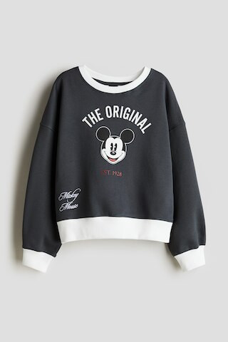 H & M - Sweatshirt with Printed Motif - Gray | H&M (US + CA)