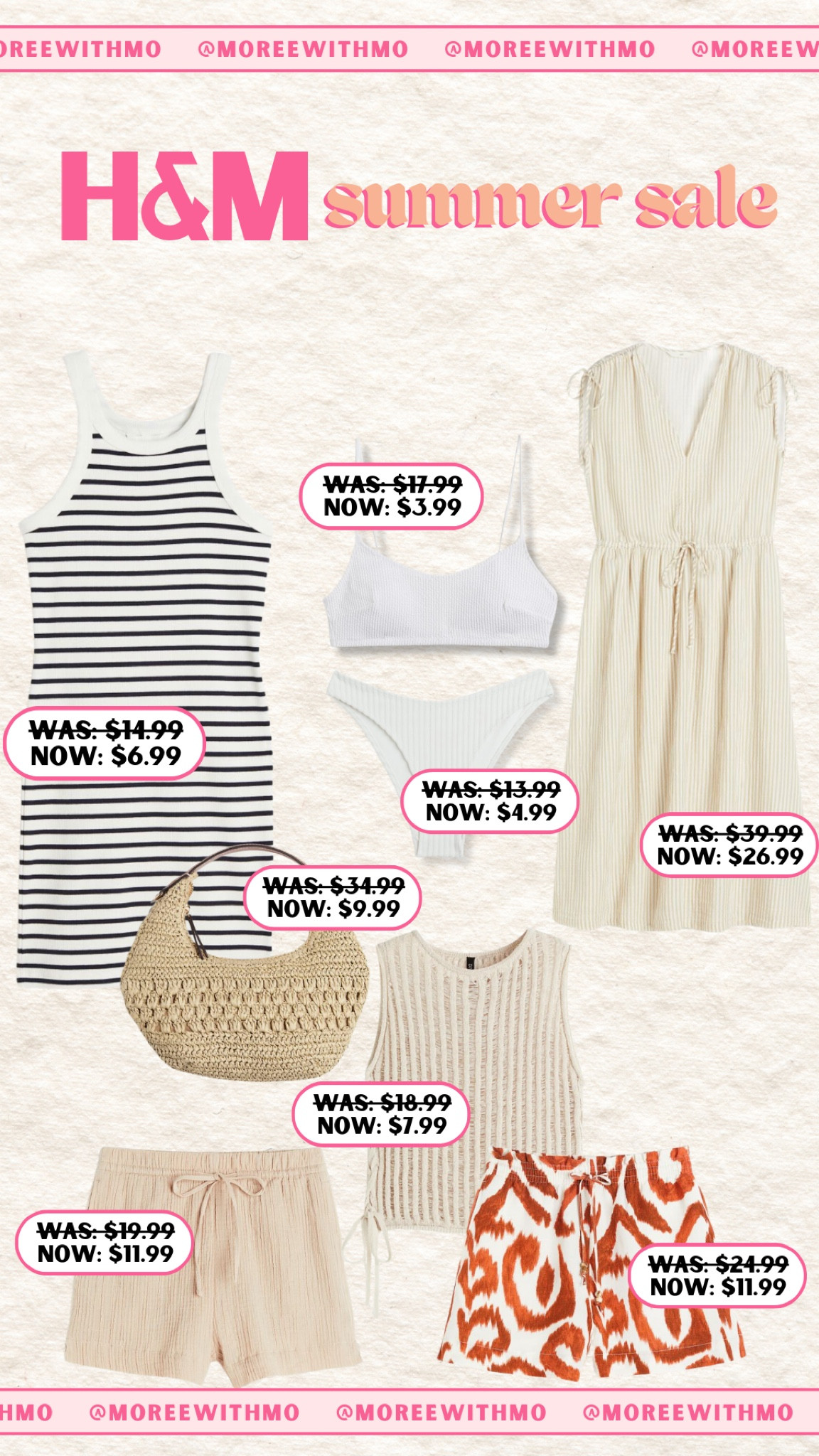 Don't miss out H&M summer sale! Find the best deals with up to 60% off beach and summer outfits!

Summer outfit
Beach outfit
Swimwear
Resorts wear
H&M

#LTKSummerSales #LTKFindsUnder50 #LTKSaleAlert