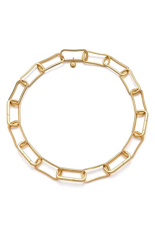 Monica Vinader Alta Capture Large Link Necklace in Gold at Nordstrom, Size 17 In | Nordstrom