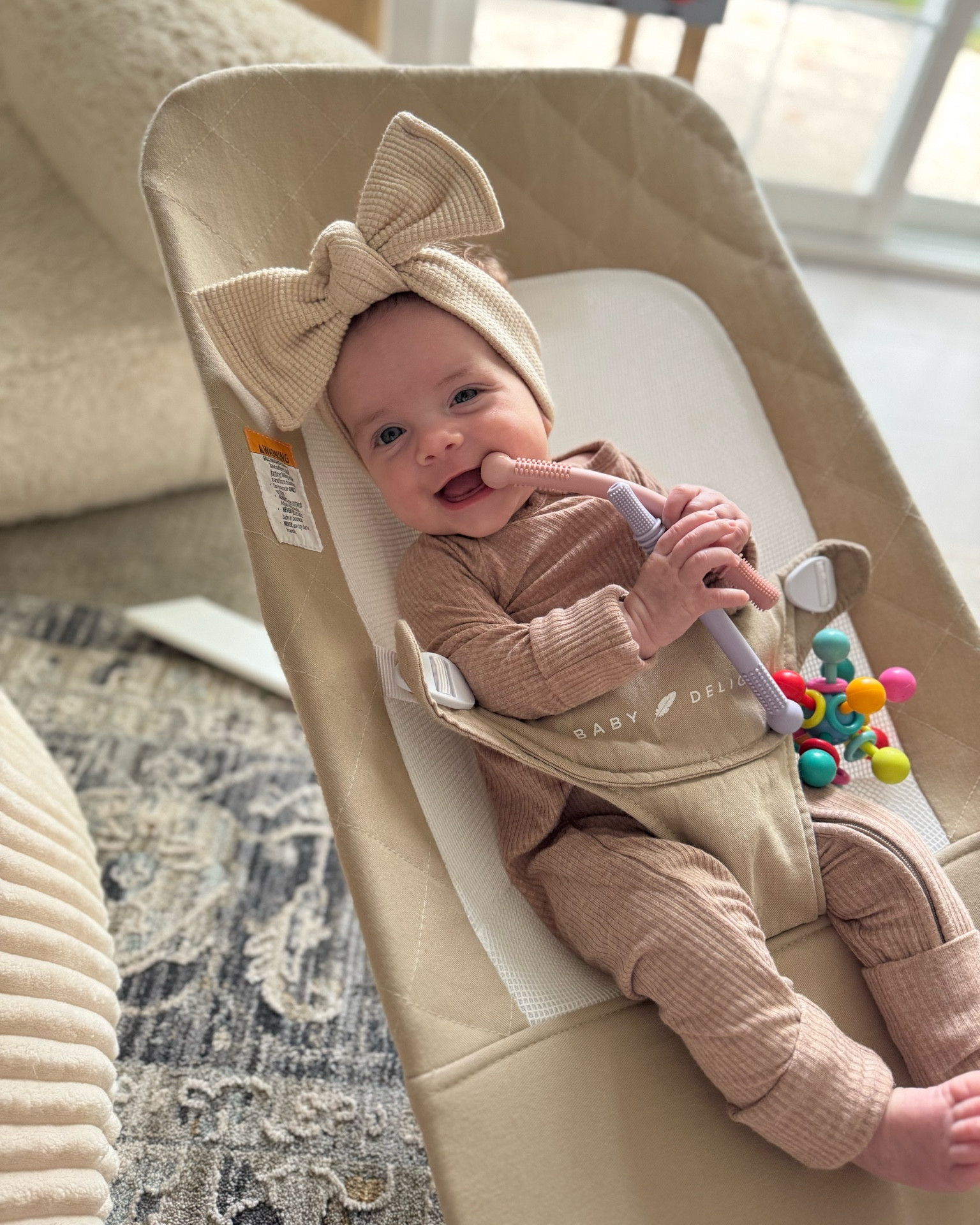 Sweet girl🤎🤎 her teething straws are $7 for a 6pk and she loooves these!!! Little Sleepies PJs are some of our faves. We’re in size 0-3m 🥰

Babygirl pajamas, babygirl zippys, bamboo pajamas, ribbed pajamas, babygirl bow, headband bow, teething straw 

#LTKBaby