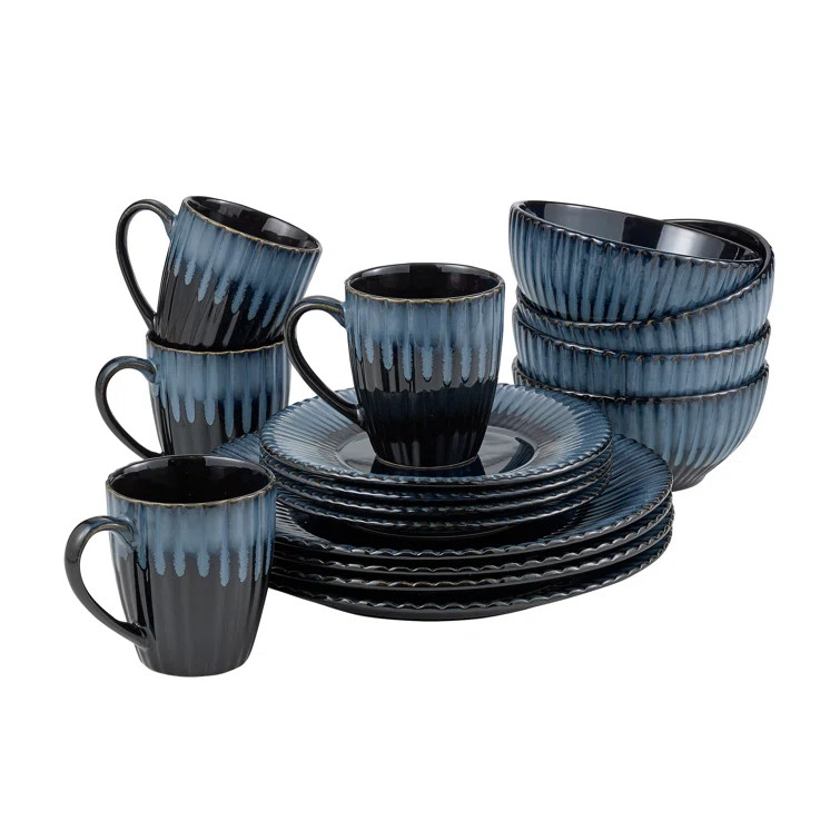 Olivia 16 Piece Stoneware Dinnerware Set - Service for 4 | Wayfair North America