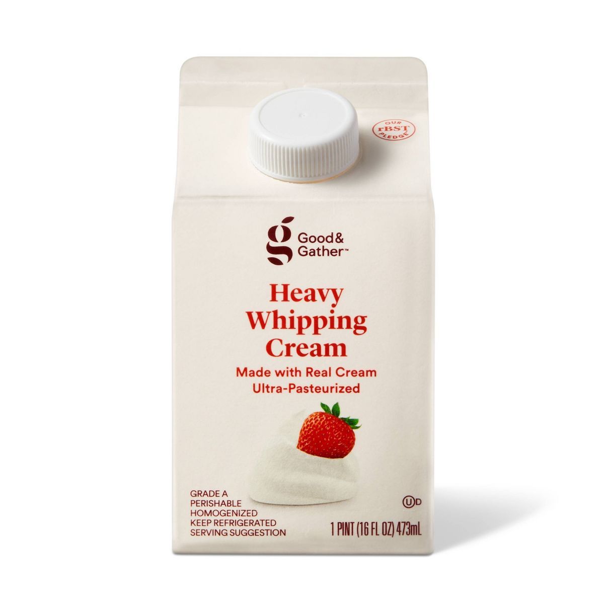 Heavy Whipping Cream - 16 fl oz (1pt) - Good & Gather™ | Target