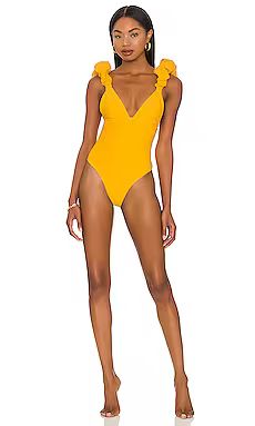 LPA Zella One Piece in Yellow from Revolve.com | Revolve Clothing (Global)