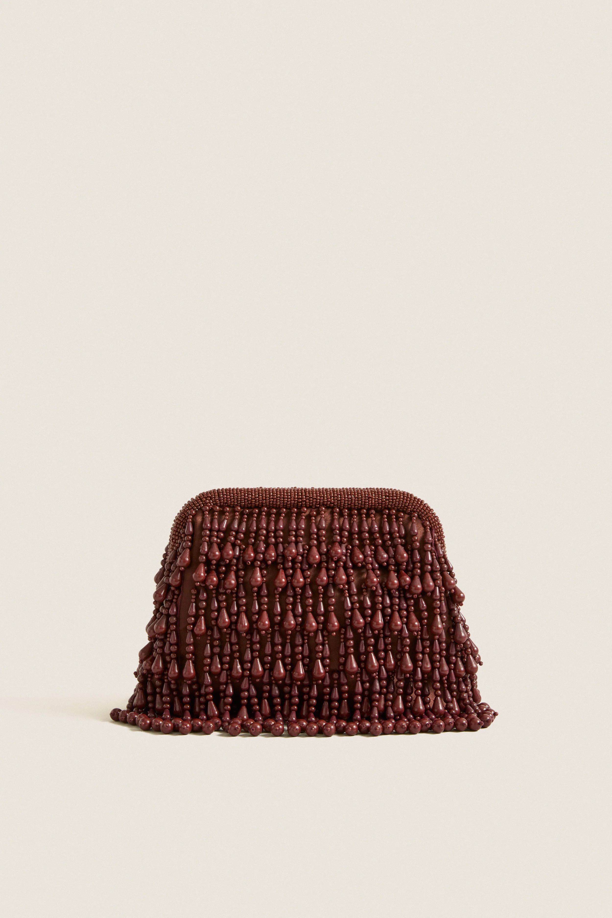 Chocolate Beaded Drop Clutch | Tuckernuck (US)