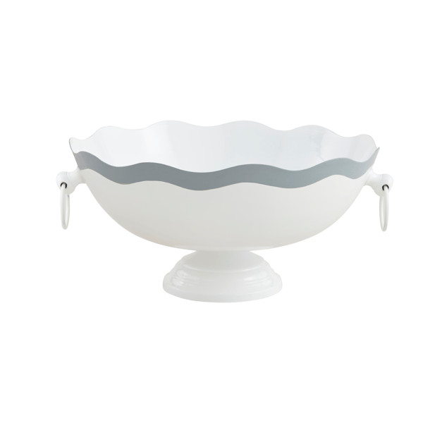 Scalloped Metal Bowl | Mud Pie