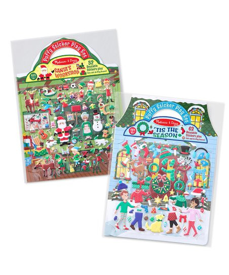 Santa's Workshop &amp; 'Tis the Season Puffy Sticker Set | Zulily
