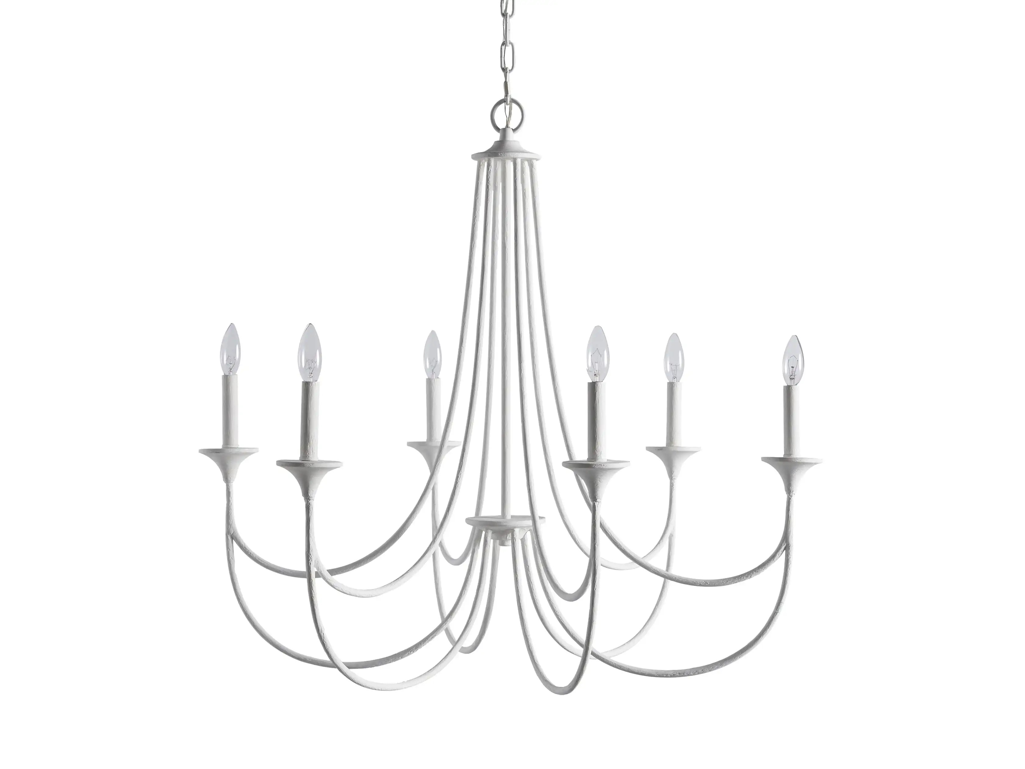 Sutherlin Gesso Chandelier | Arhaus