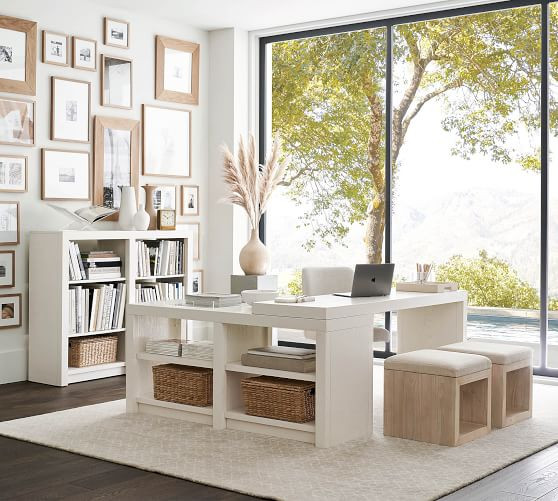 Dillon L-Shape Rotating Desk (70") | Pottery Barn (US)