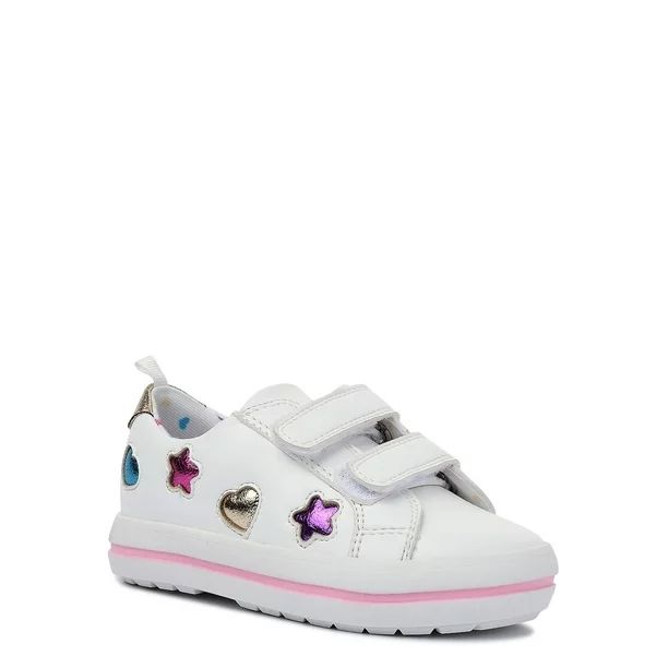 Wonder Nation Baby Girl Casual Court Sneaker, Sizes 2-6 | Walmart (US)