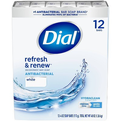 Dial Clean and Refresh White Bar Soap - 12pk - 4oz each | Target