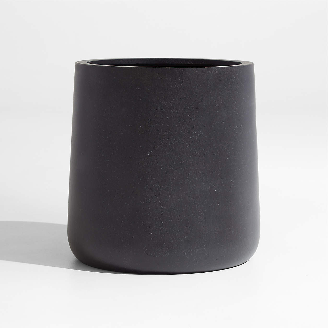 Saabira Charcoal 23.25" Tall Indoor/Outdoor Planter + Reviews | Crate & Barrel | Crate & Barrel