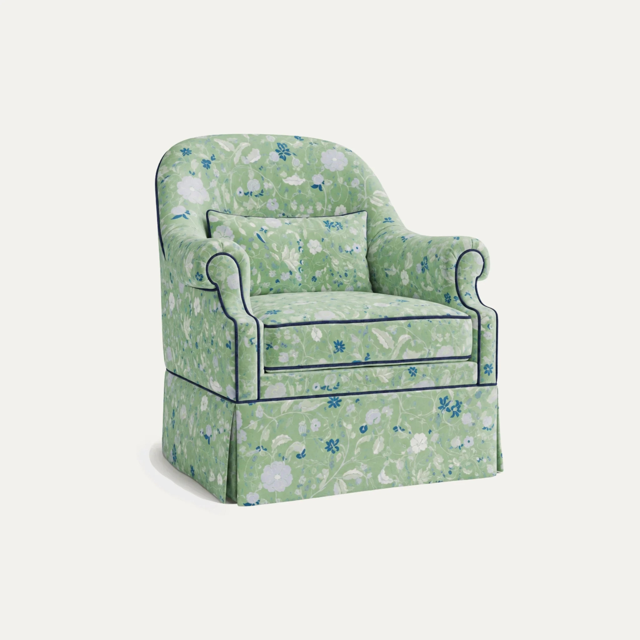 Lulie Parsley Printed Linen Dorothy Chair | Pepper Home