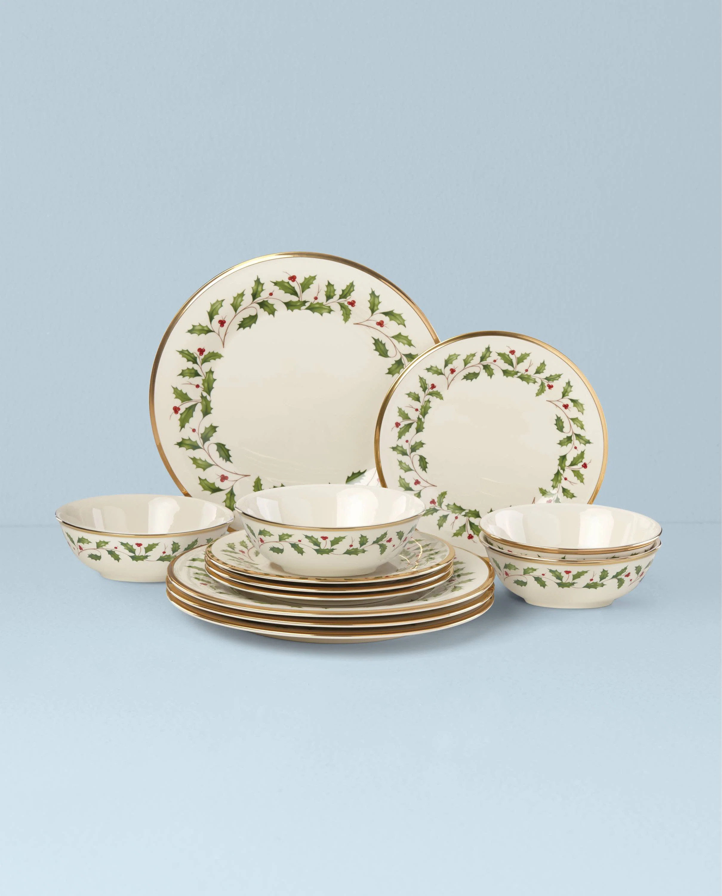 Lenox Holiday 12-Piece Plate & Bowl Set & Reviews | Wayfair | Wayfair North America