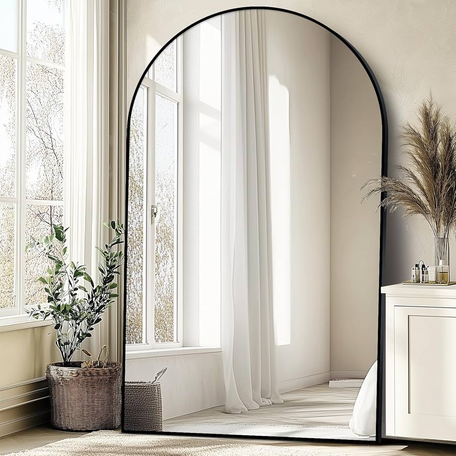 Oversized Full Length Mirror 72x44 Inch - Wall Mounted or Standing Floor Mirror with Aluminum All... | Amazon (US)