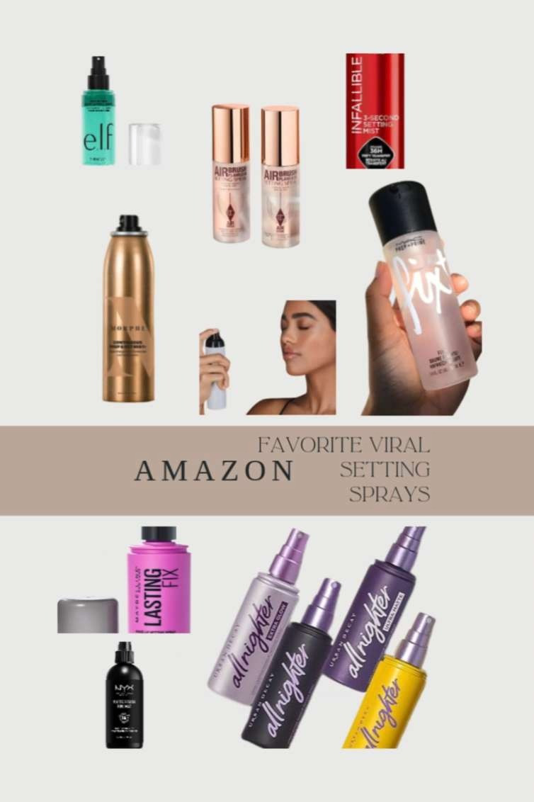 Amazon Makeup Setting Sprays Must-Haves 💄✨

If you want your makeup to last all day, a good setting spray makes a huge difference. These are some of the most talked-about setting sprays right now from luxury favorites to affordable @Amazon bestsellers all great for long wear, glow finish, or matte hold depending on your routine.

I rounded up viral setting sprays at every price point so you can find one that fits your skin type, your makeup style, and your budget.

All sprays in this post are linked in my LTK / storefront for easy shopping.

Save this post for your next makeup restock and check the links to see current prices and availability.

#amazonglam #amazonsbeauty #settingpray #makeupmusthaves #ltkbeauty #amazonfinds #makeuproutine #viralmakeup #beautyfavorites #drugstoremakeup #luxurymakeup #makeuplover #makeuptips #beautytools #amazonmusthaves 

 

#LTKBeauty #LTKmorningroutine #LTKSaleAlert