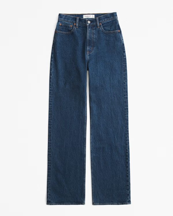 Curve Love High Rise 90s Relaxed Jean | Abercrombie & Fitch (US)