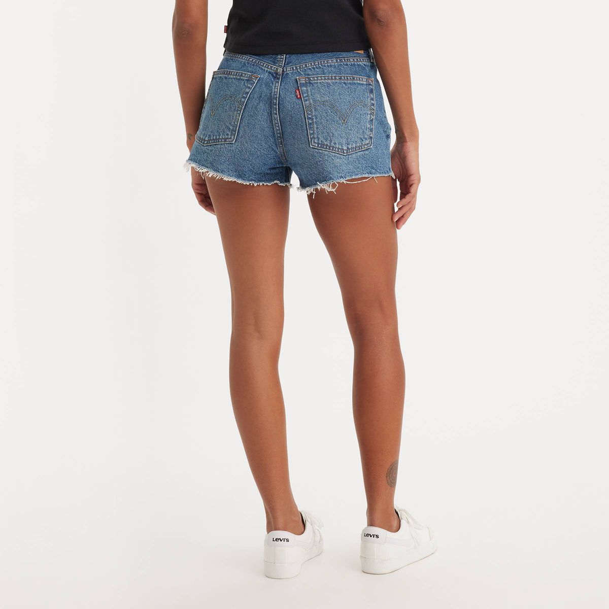 Levi's 501® Original Fit High-Rise Women's Jean Shorts - Darn It Now 33 | Target