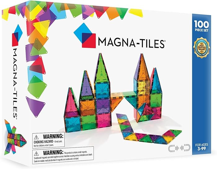 MAGNA-TILES 100-Piece Magnetic Construction Set | Amazon (US)