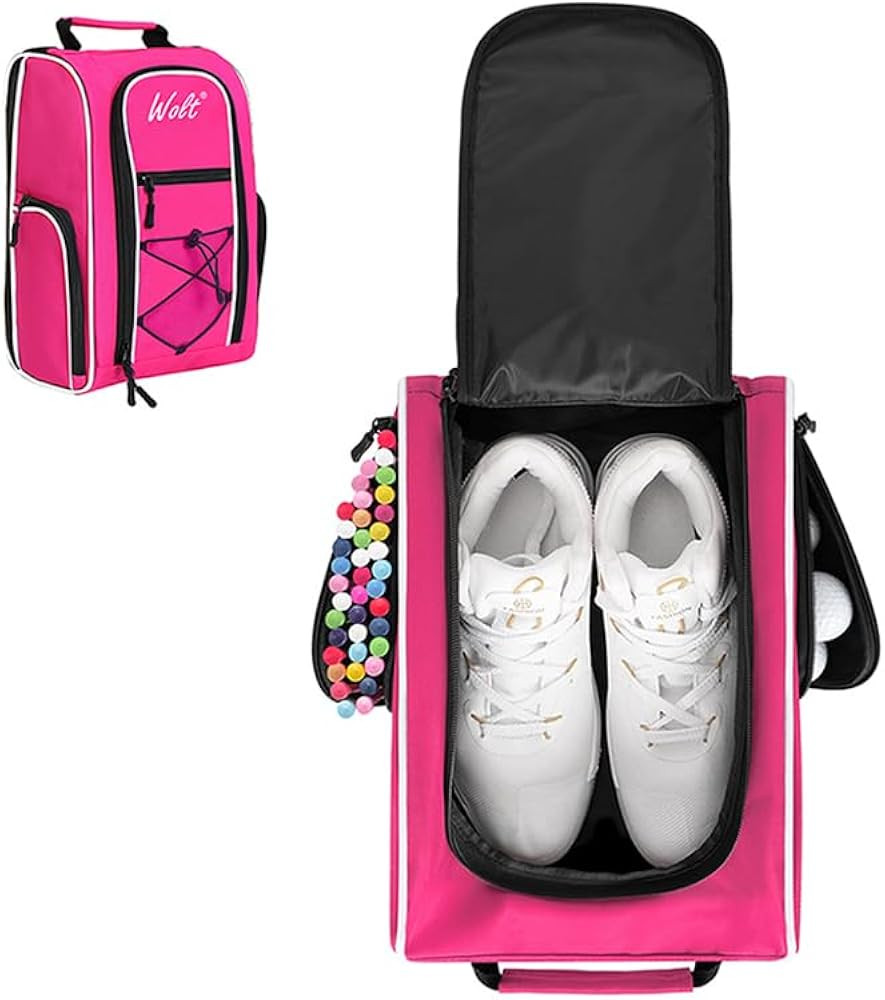 Wolt Golf Shoe Bag - Sports & Travel Shoes Carrier Bags with Ventilation & Double Outside Accesso... | Amazon (US)