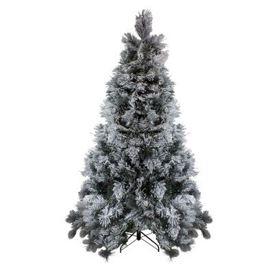 Northlight 7.5' Unlit Artificial Christmas Tree Flocked Spruce | Target