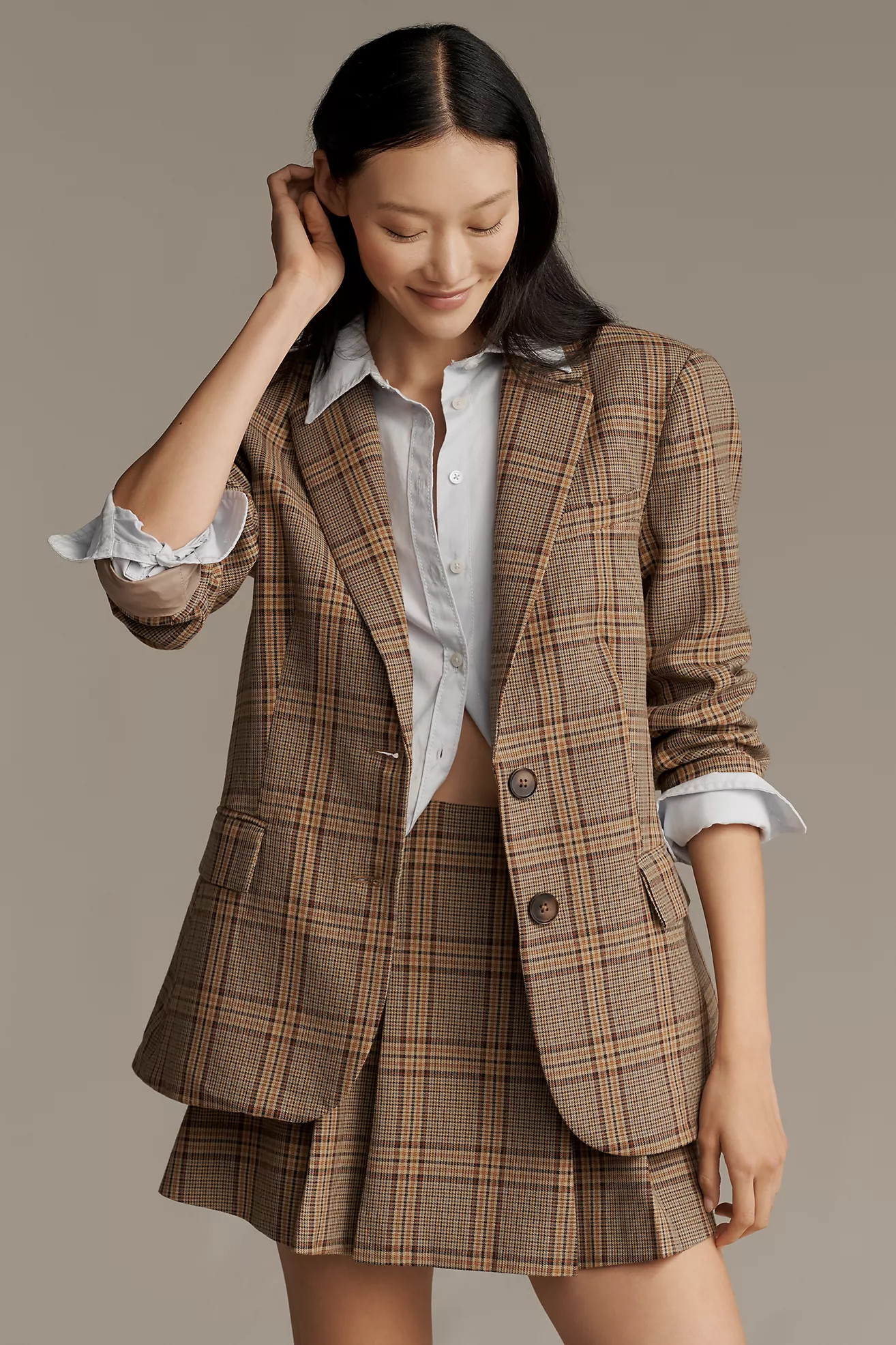 English Factory Plaid Blazer | Anthropologie (US)