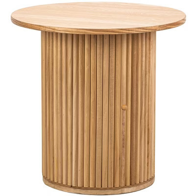 Nordlys Natural Solid Wood Side Table with Storage Modern Design Style Living Room | Target