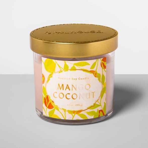 4.1oz Glass Jar Candle Mango Coconut - Opalhouse™ | Target