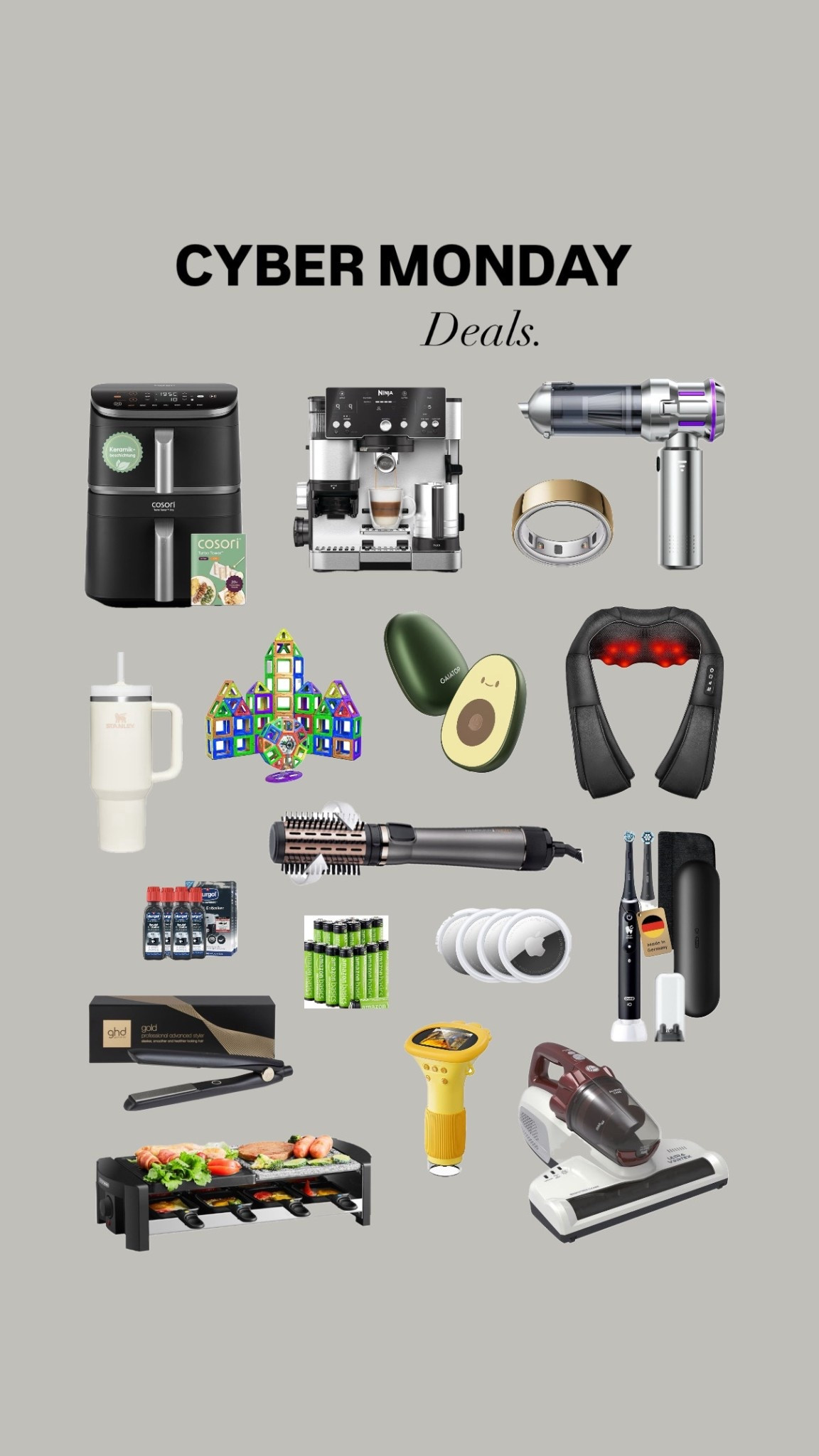 Werbung | Heute am Cyber Monday findet ihr bei @amazonde nochmal richtig tolle Deals – Stöbern lohnt sich!
Ich habe euch deshalb eine kleine Shopping-Inspiration zusammengestellt, mit Produkten, die wir schon länger zu Hause haben und gerne nutzen. Nutzt die Angebote außerdem um Geschenke günstiger zu shoppen! 

Viel Spaß beim Schnäppchenjagen! 🛍️

#LTKeurope #LTKCyberWeek #LTKdeutschland