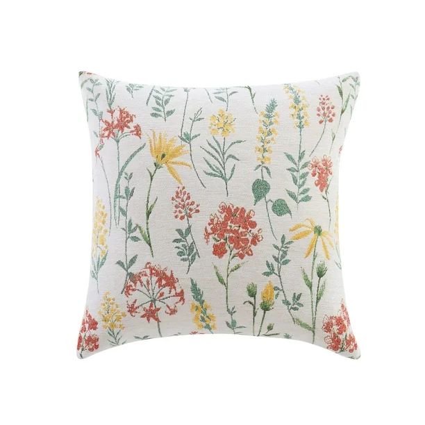 Mainstays Botanical Decorative Throw Pillow, 20" x 20" | Walmart (US)
