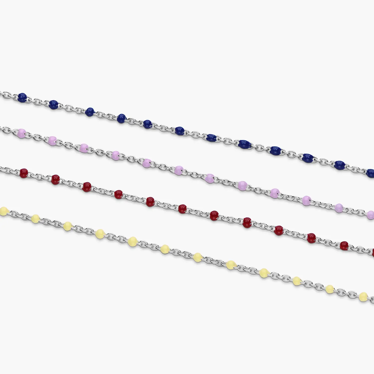 Soltale Royal Blue Enamel Chain- Silver | Oak & Luna (US)