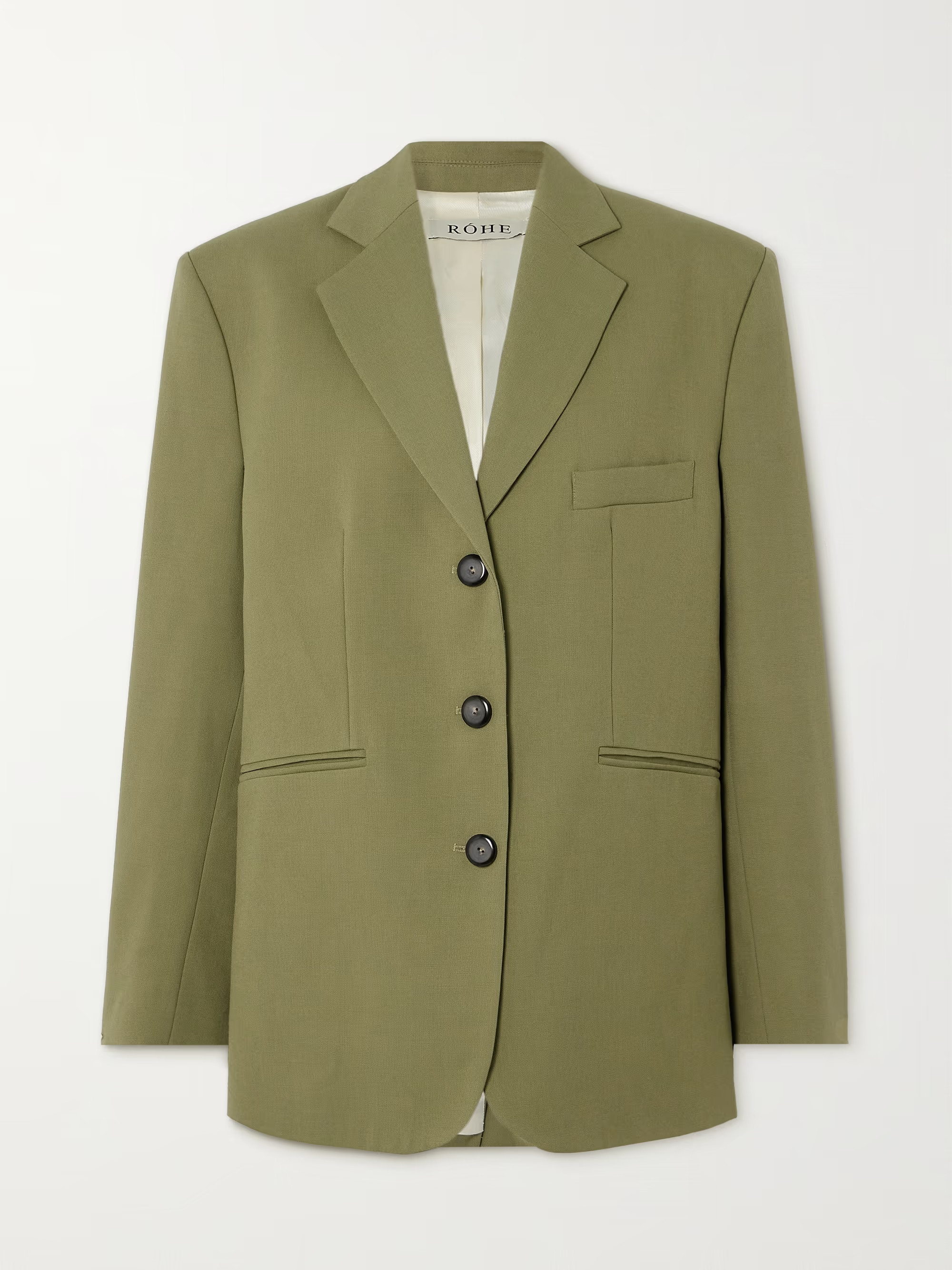 Oversized grain de poudre wool blazer | NET-A-PORTER (UK & EU)