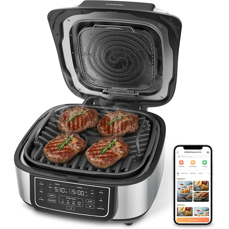 COSORI Indoor Grill, Smart XL Air Fryer Combo Aeroblaze, 8-in-1, 6QT, Walmart Exclusive Bonus Mea... | Walmart (US)