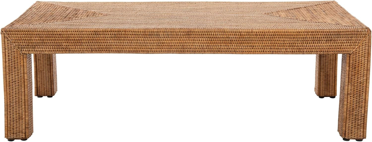 Kouboo La Jolla Rattan Rectangular Coffee Table, Brown | Amazon (US)