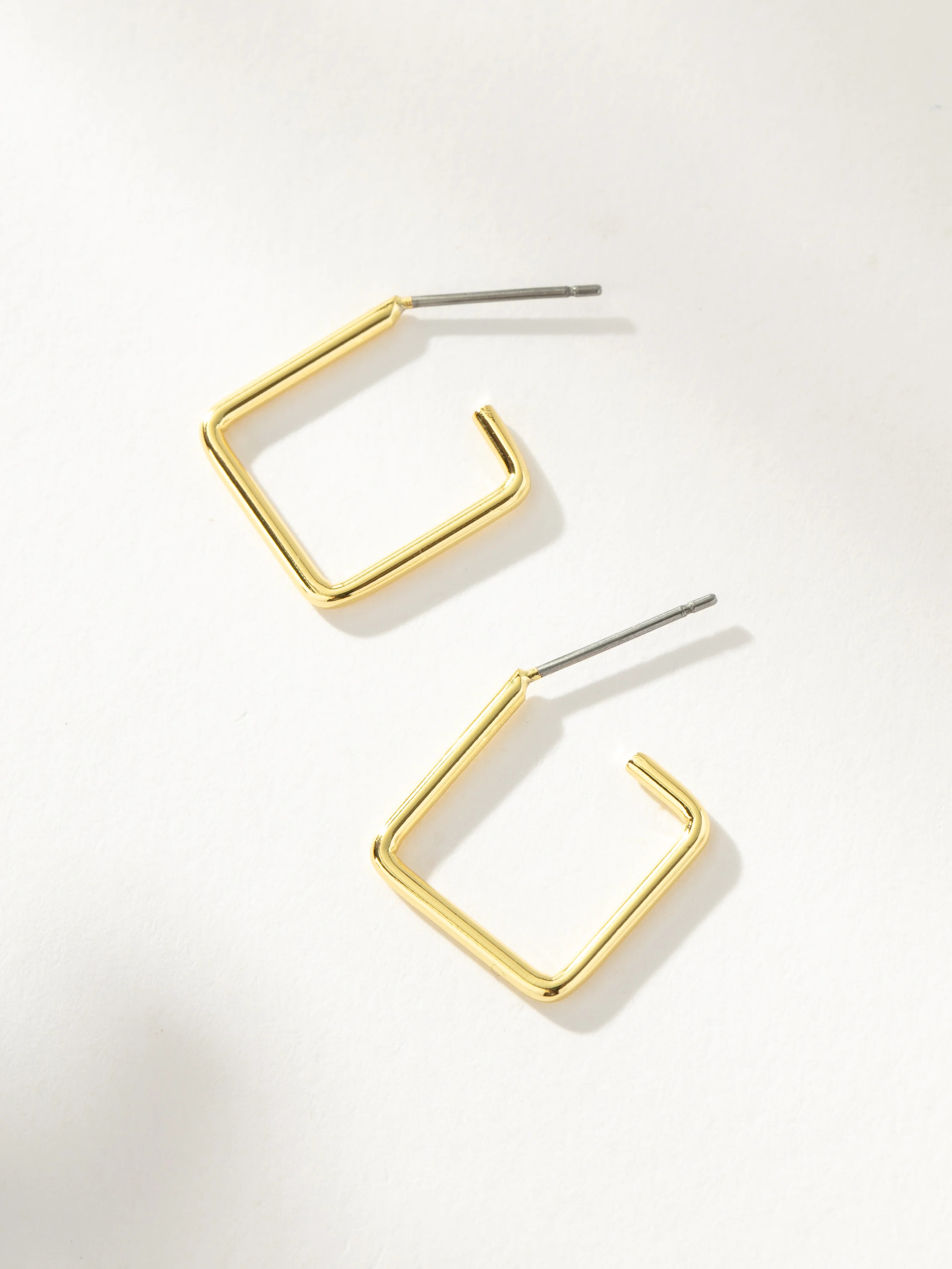 Girl Boss Geometric Hoop Earrings in Gold or Silver | Uncommon James | Uncommon James