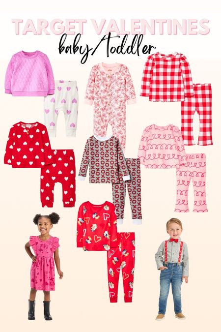 Target Valentines Day outfits for baby and toddler

Valentines outfits,  baby valentines, toddler valentines, valentines pajamas 

#LTKbump #LTKbaby #LTKSeasonal