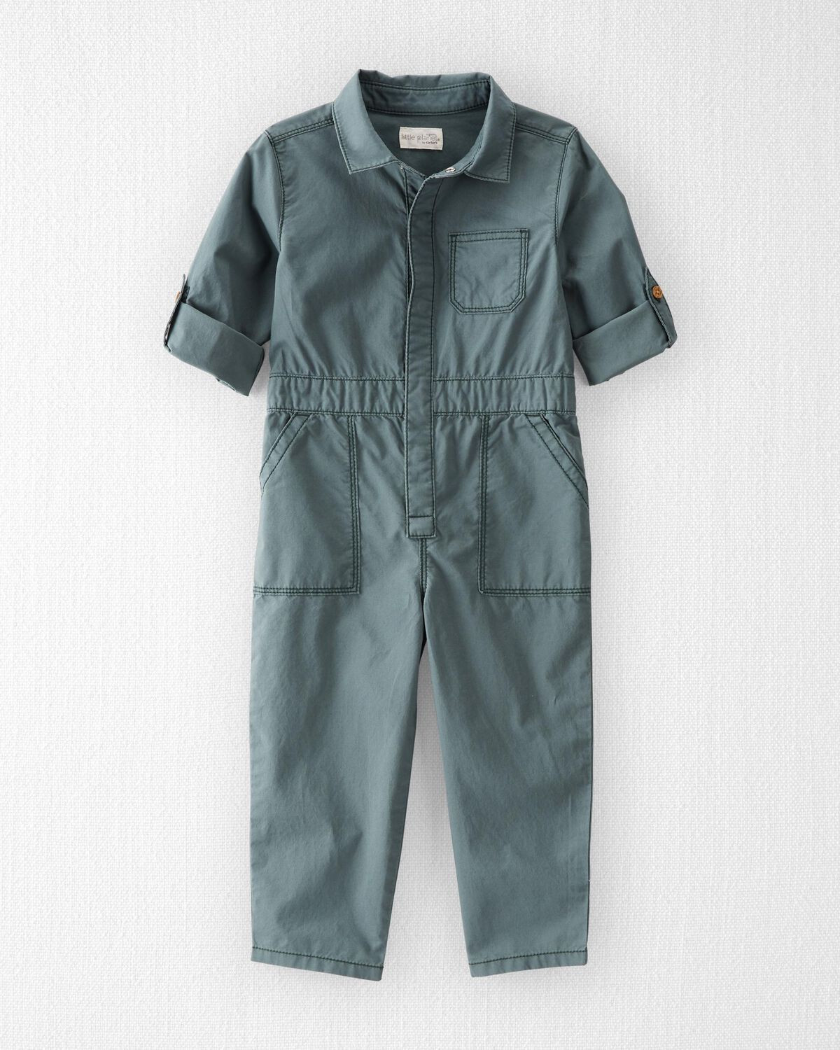 Garden Stone Toddler Organic Cotton Smile Everyday Utility Jumpsuit | carters.com | Carter's