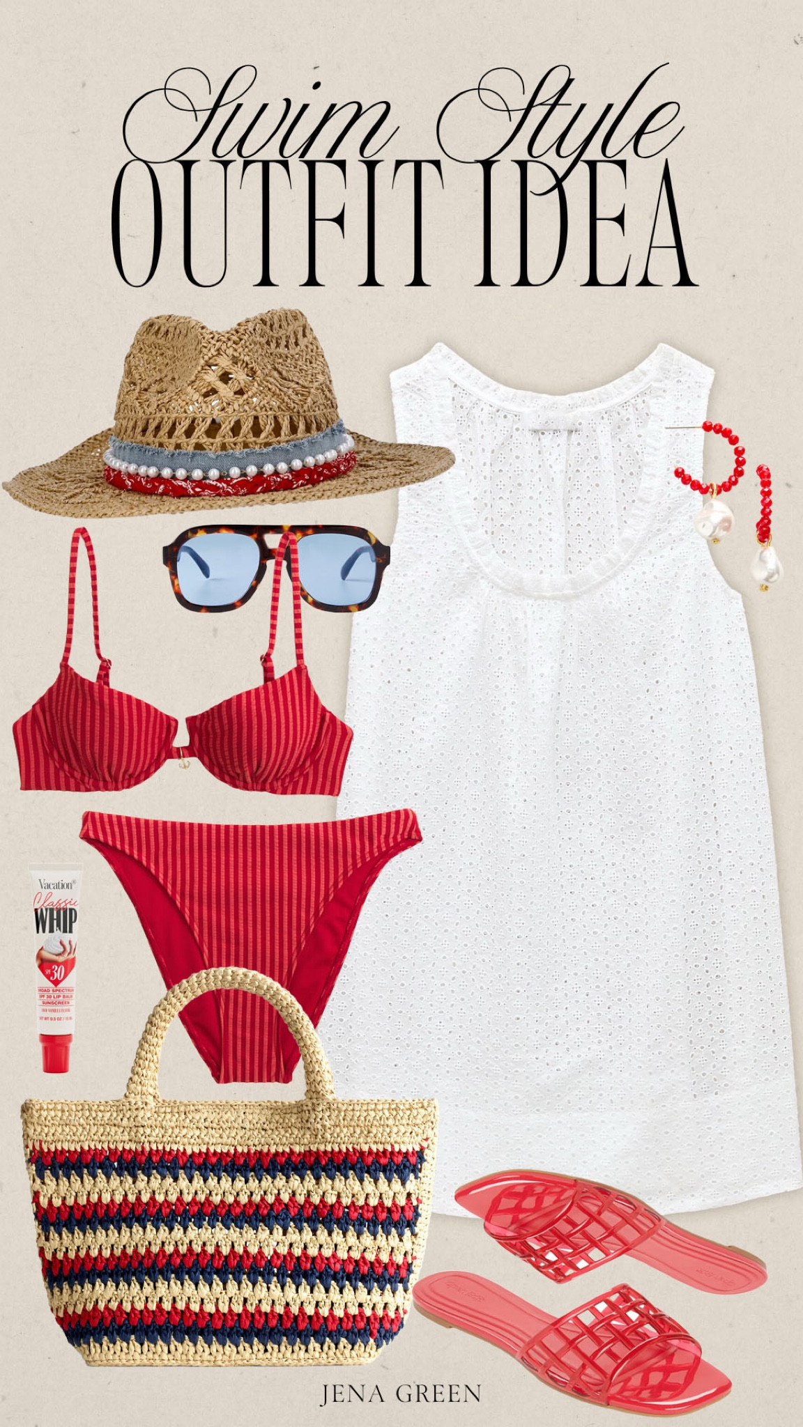 4th of July Outfit | Casual Swim Outfit | Red Swimsuit | Red Bikini

#LTKootd #LTKTravel #LTKSwim
