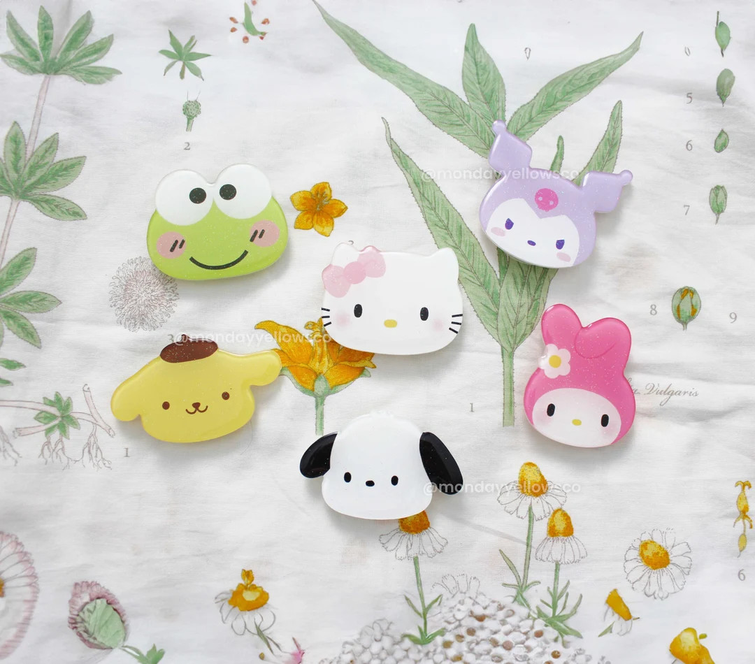 Kawaii Japan Cute Glittery Character Phone Grip Stand Mount Griptok - Etsy | Etsy (US)