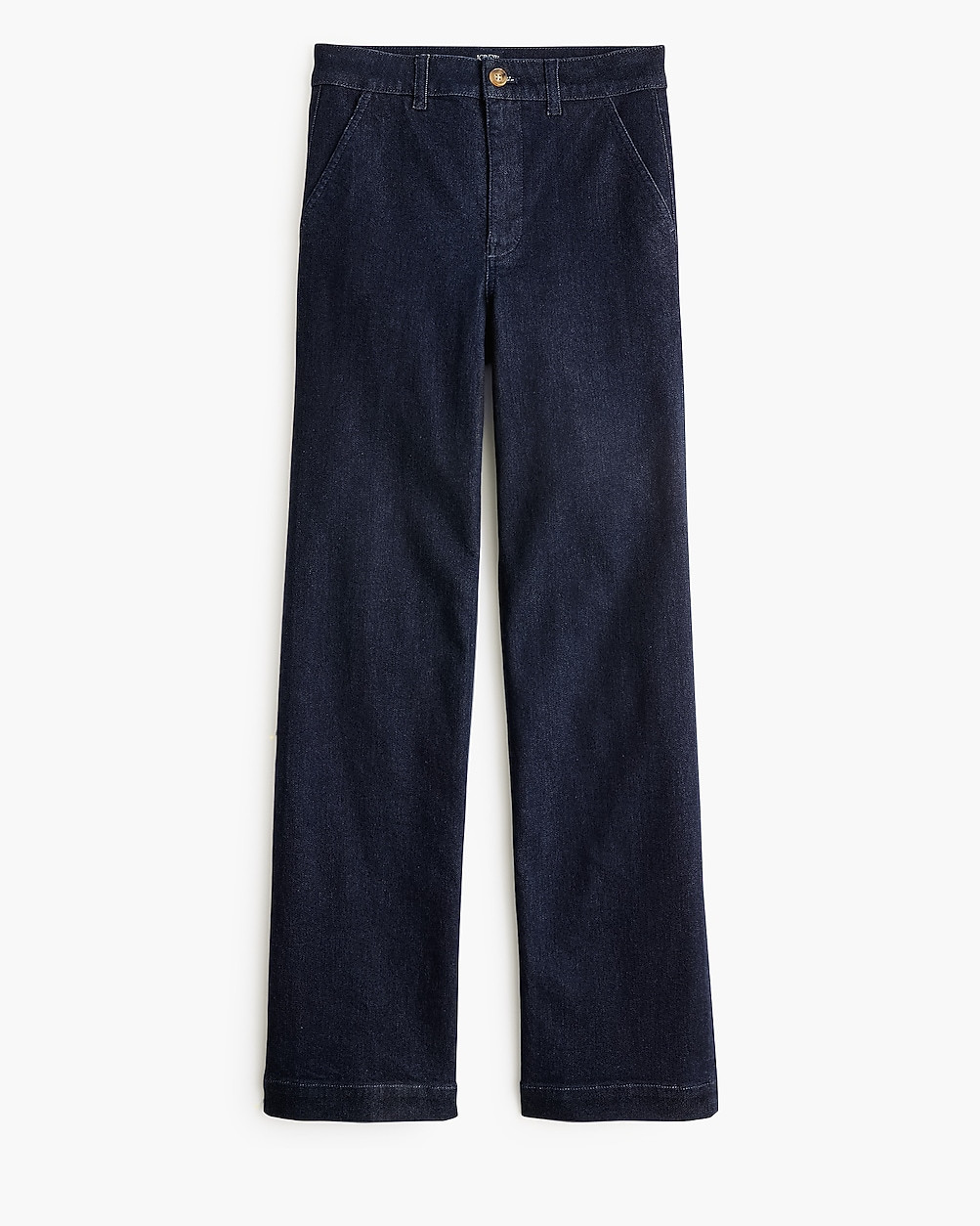 High-rise wide-leg trouser jean in all-day stretch | J.Crew Factory