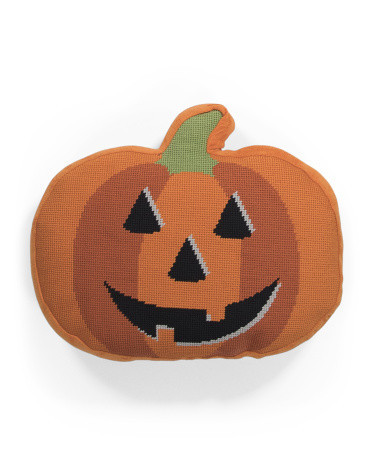 12x14 Jack Shaped Needlepoint Pillow | TJ Maxx