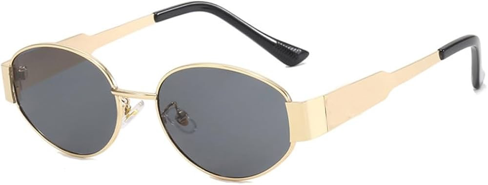 IDOTTA Retro Oval Sunglasses for Women Men Rectangle Trendy Metal Frame Shade UV400 Protection Su... | Amazon (US)