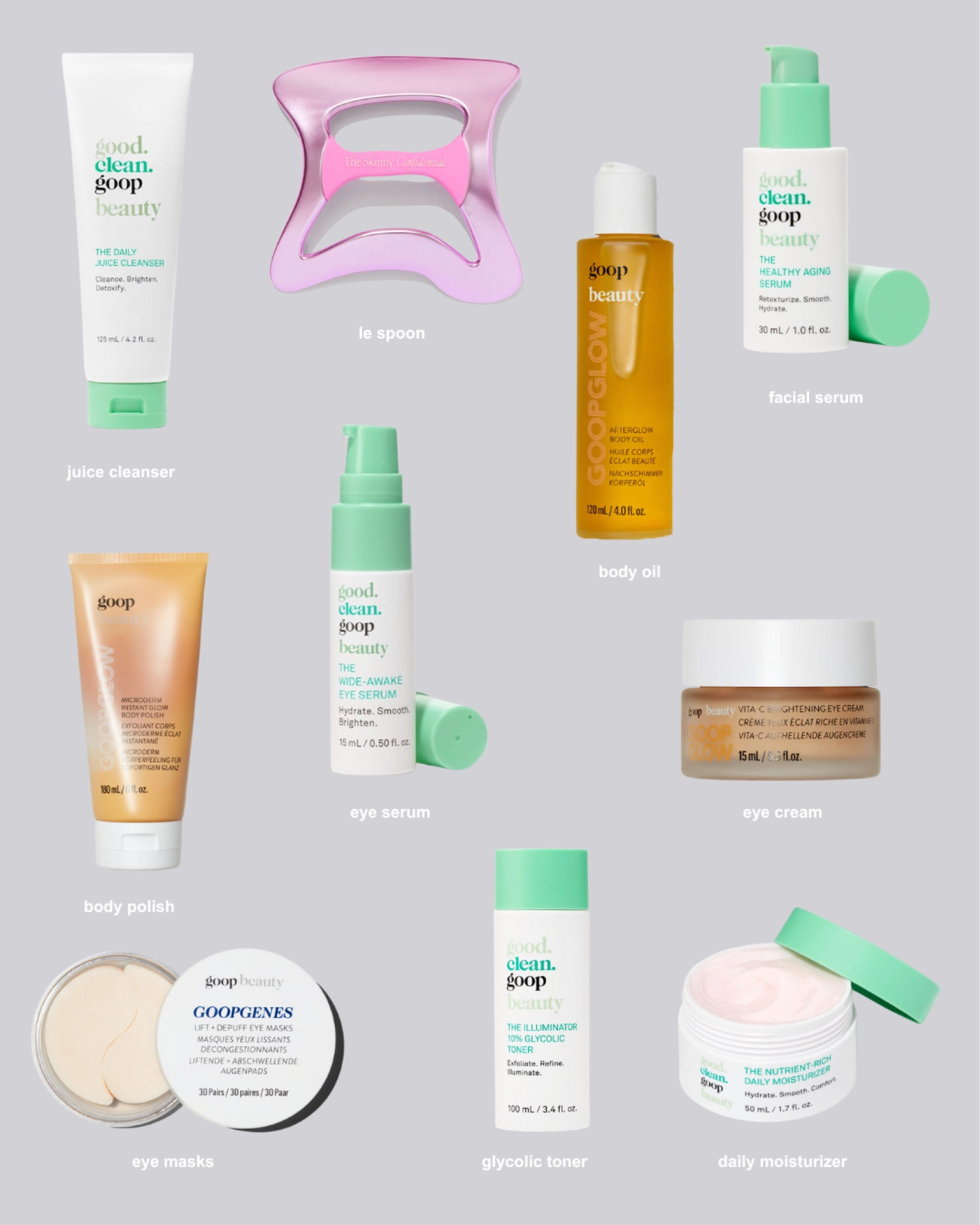 Gwyneth picks. Use code 10SKINNYGOOP on Amazon for 10% off
