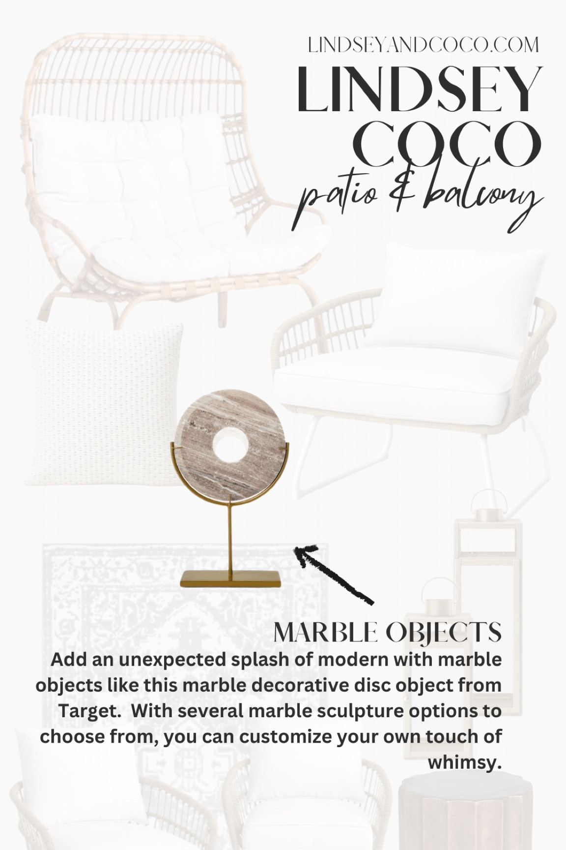 Apartment Balcony & Patio Decor: Marble Accents.  Outdoor decor ideas. Target Finds

#LTKHome #LTKStyleTip #LTKSeasonal
