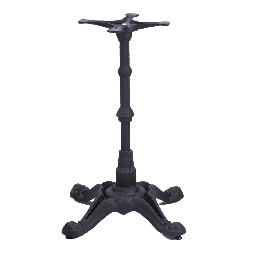 Cafe Tables Traditional 28.5'' 24'' w Cast Iron Cross Base & Reviews | Wayfair | Wayfair North America
