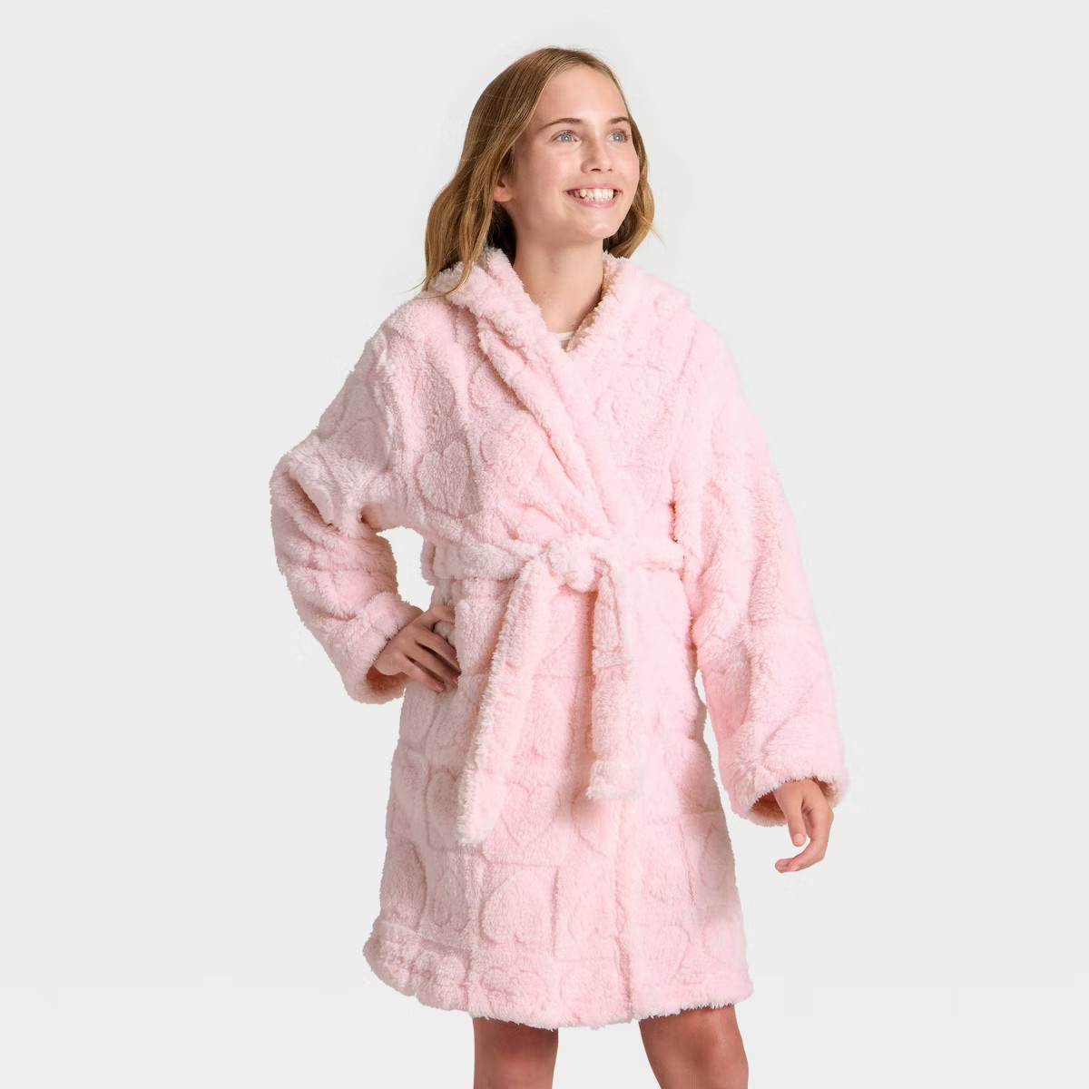 Girls' Hearts Robe - Cat & Jack™ Pink | Target